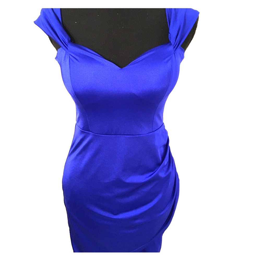 Royal Blue Mini Party Dress